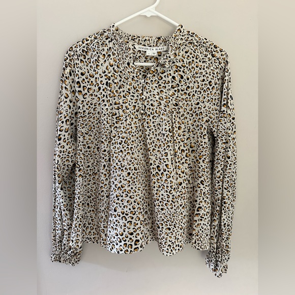 Veronica Beard leopard print blouse size 6 - Picture 13 of 13
